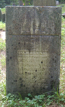 Headstone of Caroline Adams